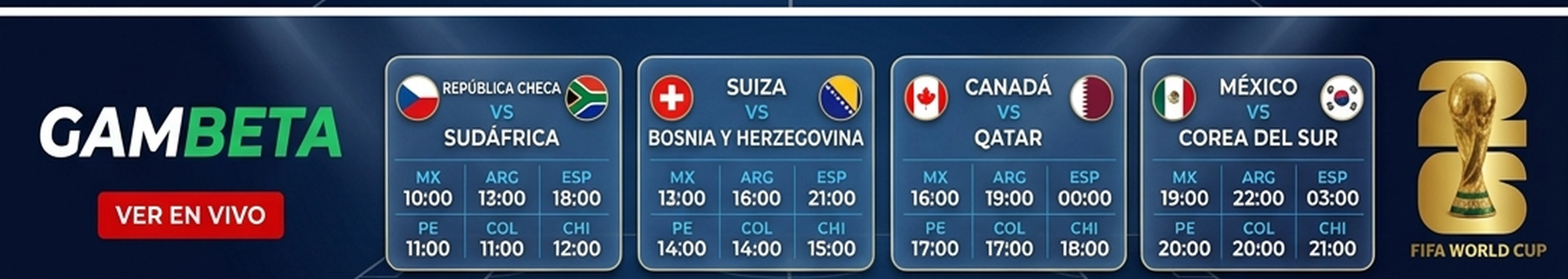 Gambeta · Fútbol en directo gratis y todo el Mundial 2026