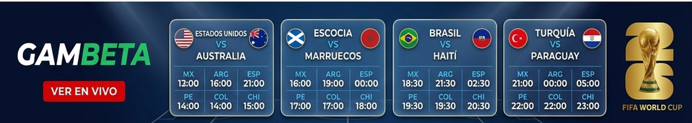 Gambeta · Fútbol en directo gratis y todo el Mundial 2026