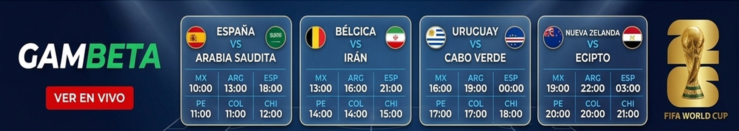Gambeta · Fútbol en directo gratis y todo el Mundial 2026